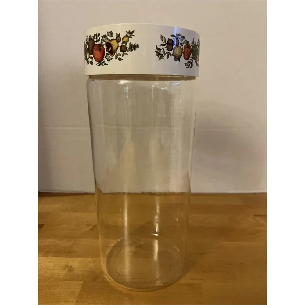 Vintage Pyrex Spice of Life Stackable See N' Store Glass Canister 11